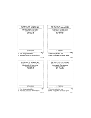 New Holland EH50.B Excavator Service Manual