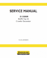 New Holland E135BSR Tier 3 Excavator Service Manual