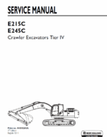 New Holland E215C, E245C Tier 4 Excavator Service Manual