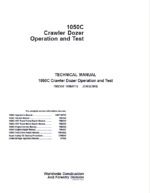 John Deere 1050C Crawler Dozer Service Manual