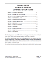 New Holland G6030, G6035 Mowers Service Manual