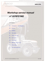 AGCO DT180A, DT200A, DT220A, DT240A Tractor Workshop Service Manual
