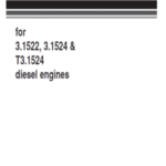 Komatsu 3.1522, 3.1524, T3.1524 Engines Manual