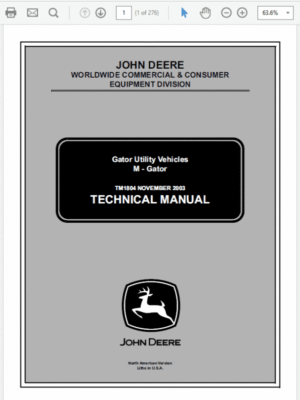 John Deere M-Gator Service Manual
