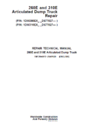 John Deere 260E and 310E Articulated Dump Truck Service Manual