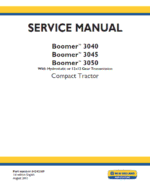 New Holland Boomer 3040, 3045 and 3050 Tractor Service Manual
