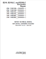 John Deere E210, E210LC, E230LC Excavator Repair Manual