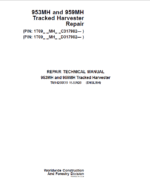 John Deere 953MH, 959MH Tracked Harvester Repair Manual
