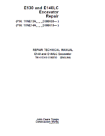 John Deere E130, E140LC Excavator Repair Service Manual