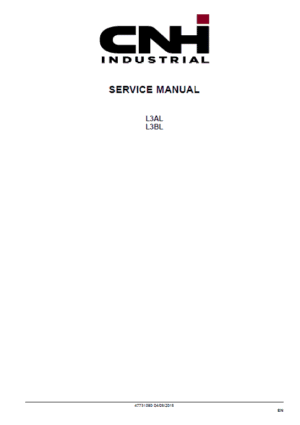 CNH L3AL, L3BL Tier 3 Engine Service Manual