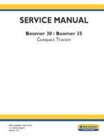 New Holland T2030 T2035 Boomer Tractor Repair Manual