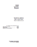 John Deere 244H Loader Repair Technical Manual