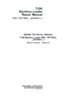John Deere 710K Backhoe Loader Repair Services Manual
