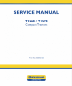 New Holland T1560, T1570 Tractors Service Manual