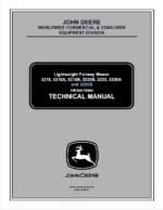 John Deere 3215A, 3215B, 3225B, 3235A and 3235B Mower Technical Manual