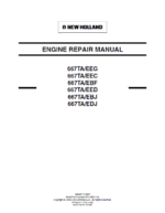667TA EEG, 667TA EEC, 667TA EBF, 667TA EED, 667TA EBJ, 667TA EDJ Engine Manual