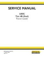 New Holland U80C Tractor Backhoe Service Manual