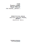 John Deere 210K Tractor Loader Repair Technical Manual