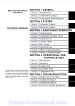 Hitachi ZX40U, ZX50U Excavator Technical Repair Manual