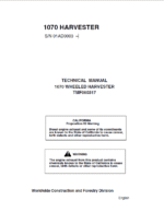 John Deere Timberjack 1070 Harvester Repair Service Manual