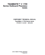 John Deere TeamMate V 1700 Series Outboard Planetary Axles Component Technical Manual