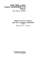 John Deere 444K 4WD Loader Engine 4045HDW56 iT4 Technical Manual