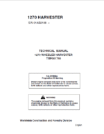 John Deere 1270 Harvester Repair Service Manual