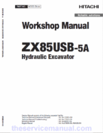 Hitachi ZX85USB-5A Excavator Service Repair Manual