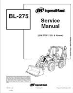 Bobcat BL275 Loader Service Repair Manual
