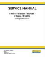 New Holland FR9040, FR9050, FR9060, FR9080, FR9090 Forage Harvester Repair Manual