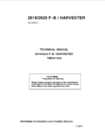 John Deere Timberjack 2618, 2628 Tracked Feller Bunchers Harvester Repair Manual