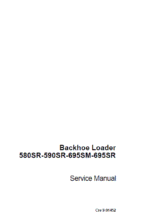 Case 580sr 695sr Backhoe Service Manual