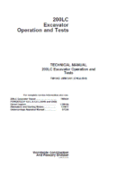 John Deere 200LC Excavator Repair Service Manual