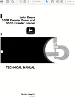 John Deere 550B, 555B Crawler Bulldozer Loader Service Manual