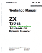 Hitachi ZX130-5B and ZX130LCN-5B Excavator Service Repair Manual
