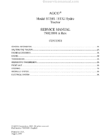 AGCO ST30X, ST32 Tractor Workshop Service Manual