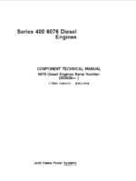 John Deere 6076 Diesel Engines Component Technical Manual
