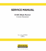 New Holland E160C Crawler Excavator Service Manual