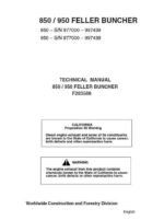 Timberjack 850, 950 Feller Bunchers