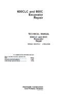 John Deere 600CLC, 800C Excavator Repair Service Manual