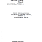 John Deere 315SL Backhoe Loader Repair Service Manual