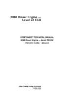 John Deere 6068 Diesel Engine Level 23 ECU Repair Service Manual