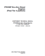 John Deere 3TNV88F Eco-Gov Diesel Engines Final Tier 4 Repair Manual