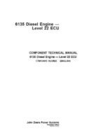 John Deere 6135 Diesel Engine Level 22 ECU Repair Service Manual
