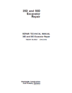 John Deere 30D, 50D Excavator Repair Service Manual