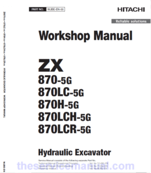 Hitachi ZX870-5G Excavator Service Repair Manual