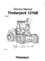 Timberjack 1270B Wheeled Harvester Service Repair Manual