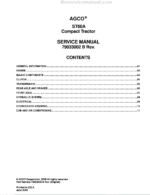 AGCO ST60A Tractor Service Manual