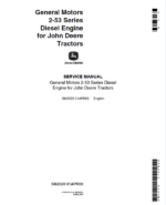 John Deere General Motors 2-53 Series Diesel Engine Repair Manual
