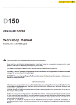 New Holland D150 Bulldozer Dozer Service Manual